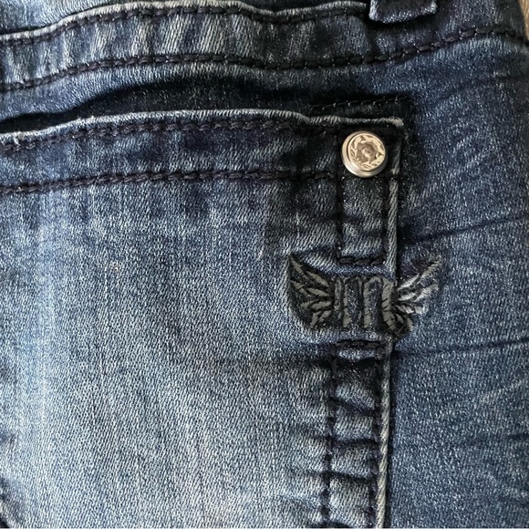 Miss Me Los Angeles Mid-Rise Skinny Size 27 Dark Wash - Picture 10 of 12